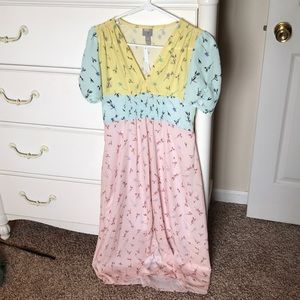 ASOS midi floral tea dress